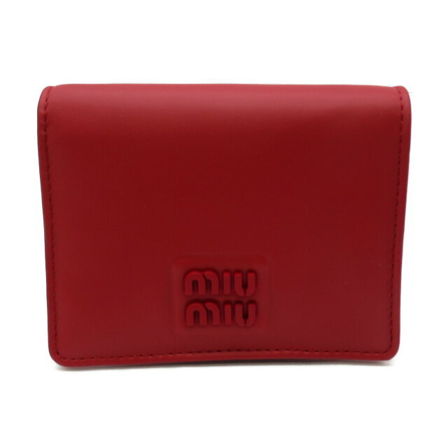 Miu Miu Bifold Wallet Leather Red